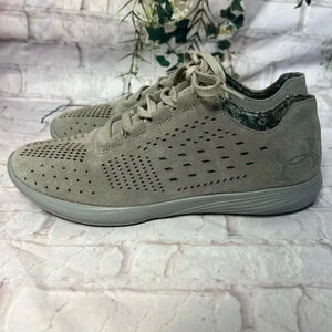 Under Armour Street precision low luxe steel/ gray suede sneakers women’s 7